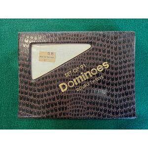 Vintage International Dominos / Complete with Tiles, Travel Case, Instruction